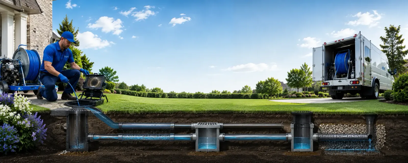Outdoor drain cleaning information for Laneville, TX